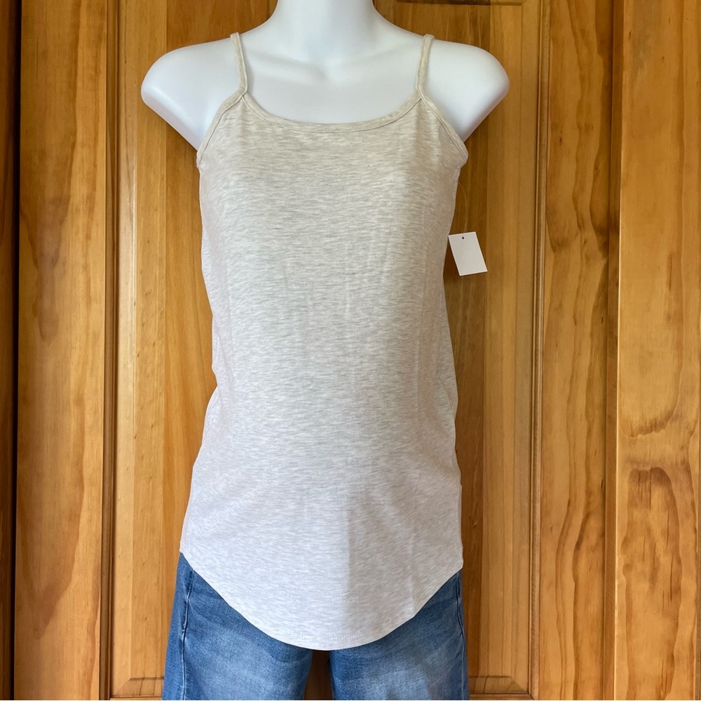 NwT Motherhood Maternity White Fitted Tank Top